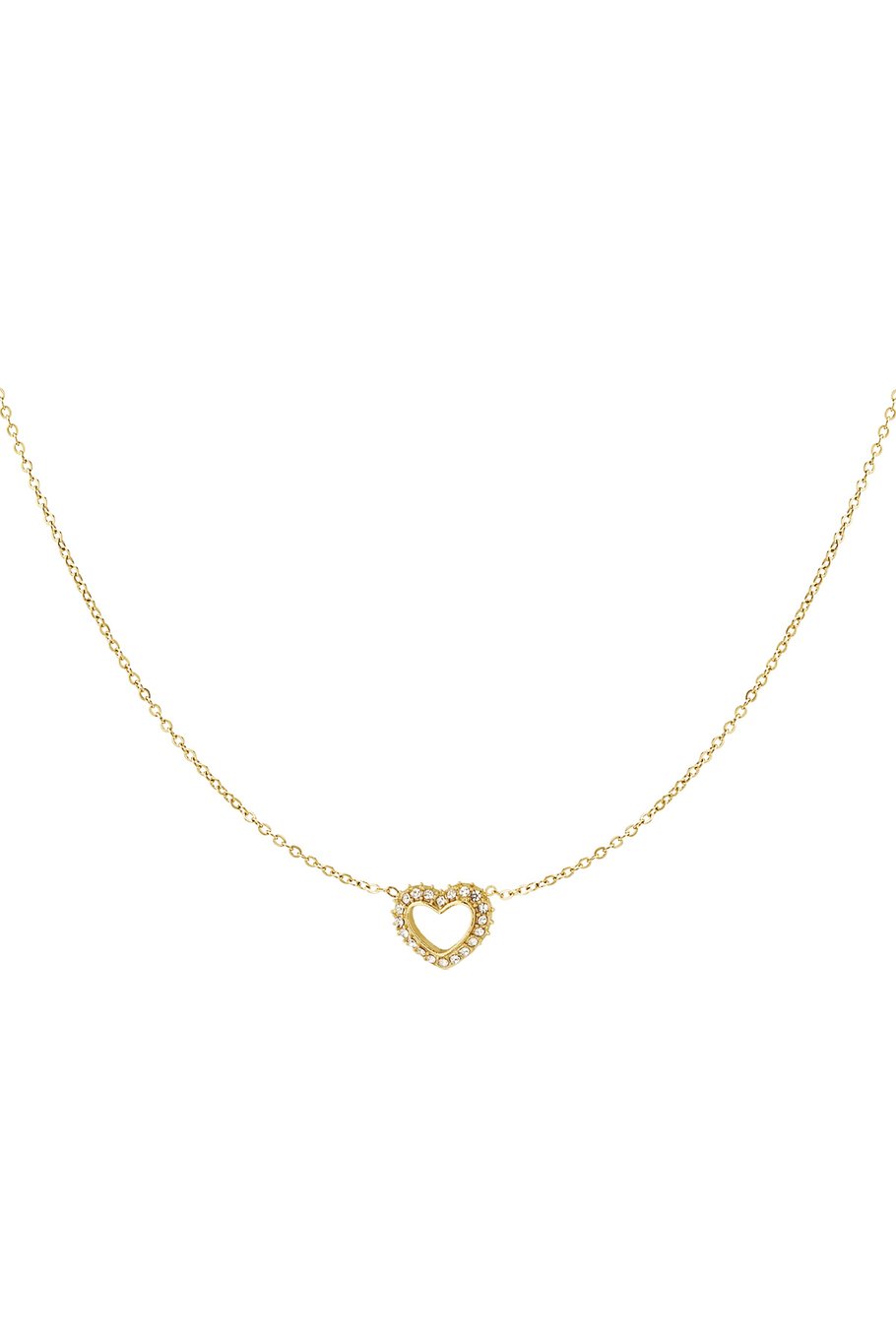 Diamant hart ketting